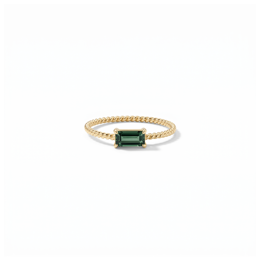 14KT Sapphire Baguette Ring