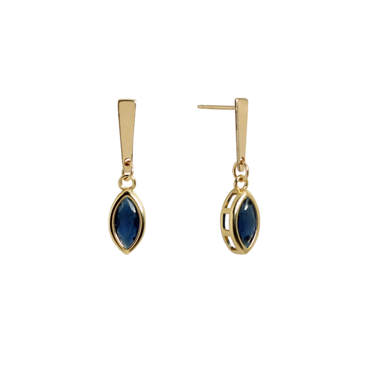 Sapphire Drop Earrings