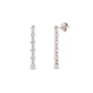 Silver Crystal Drop Earrings