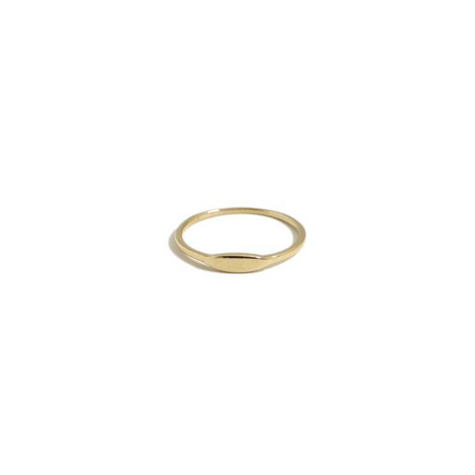 Slim Oval Signet Ring