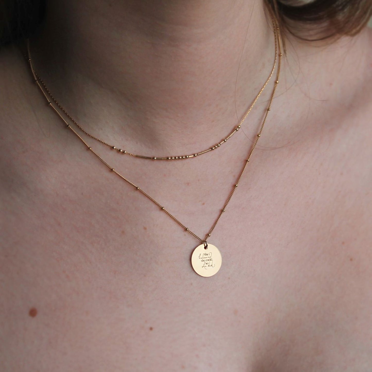 Circle Engravable Pendant