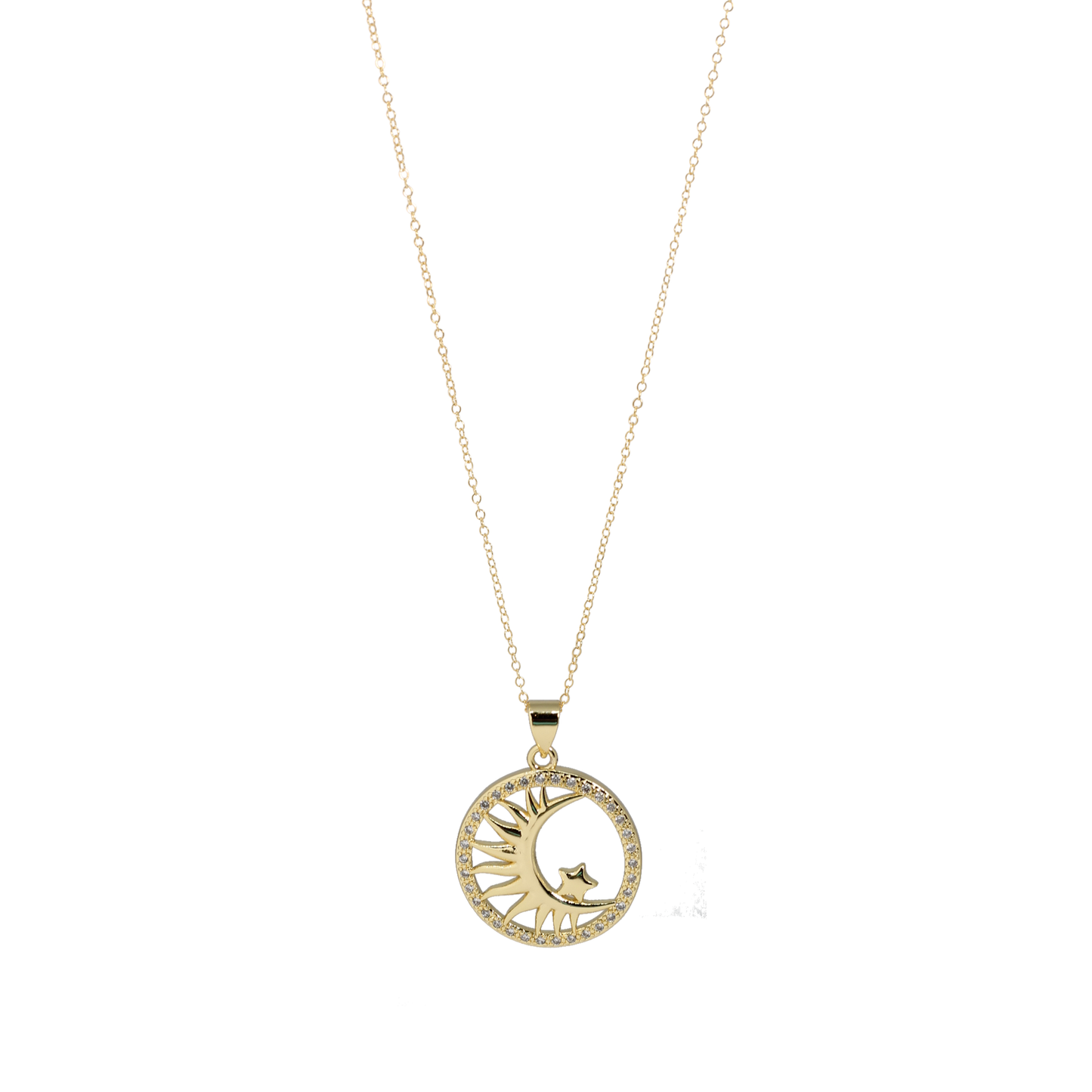 Sun Moon and Stars Necklace