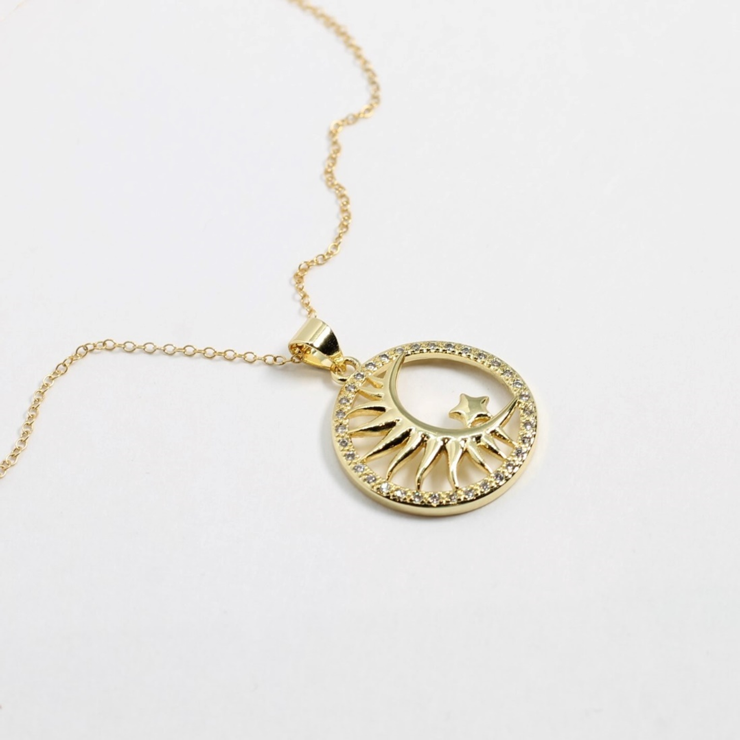 Sun Moon and Stars Necklace