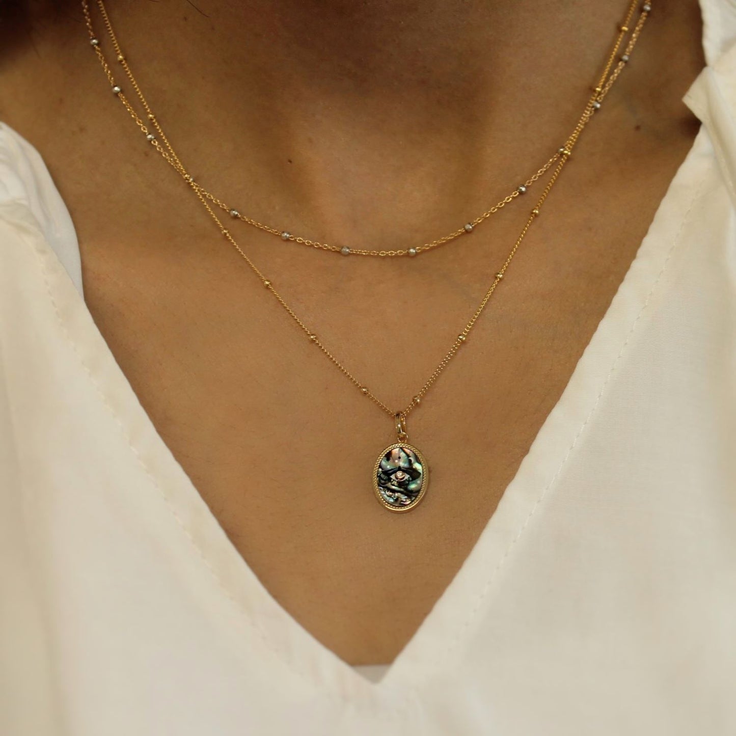 Dual-Tone Milestone Necklace