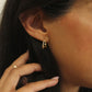 Wishbone Crystal Earrings
