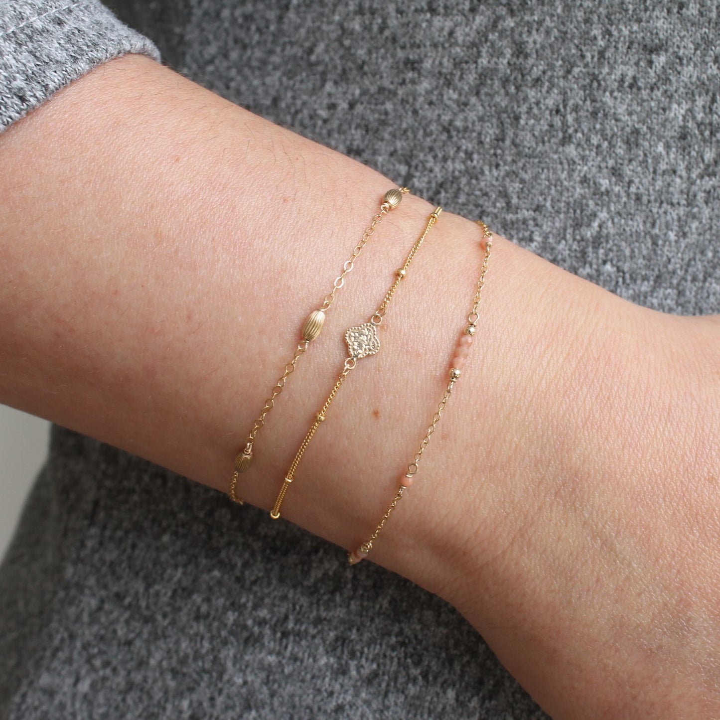 Corrugated Saucer Bead Chain