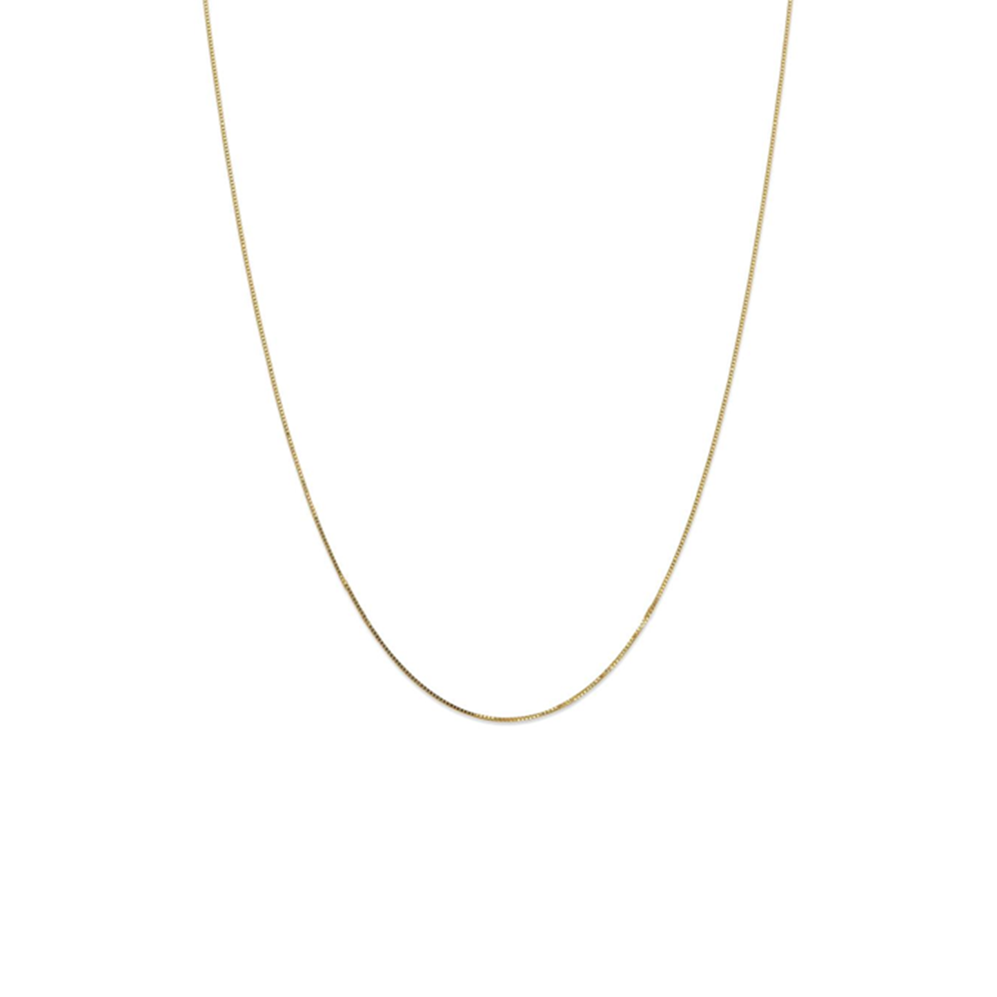 14KT Gold Box Chain Necklace