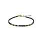 black Onyx morse code beaded bracelet