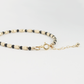 Gold and Black Onyx Beaded Bracelet