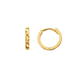 Gold Diamond Cut Mini Hoops