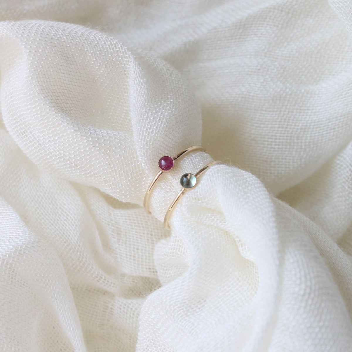 Ruby Dot Stacking Ring