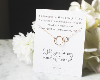 Maid of Honor Jewelry Cards