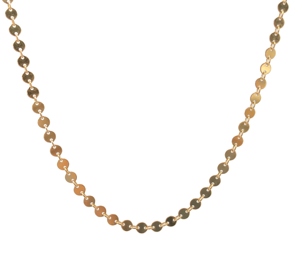 Gold filled Coin Necklace Choker 