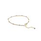 gold satellite chain anklet clasp