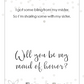 Maid of Honor Jewelry Cards