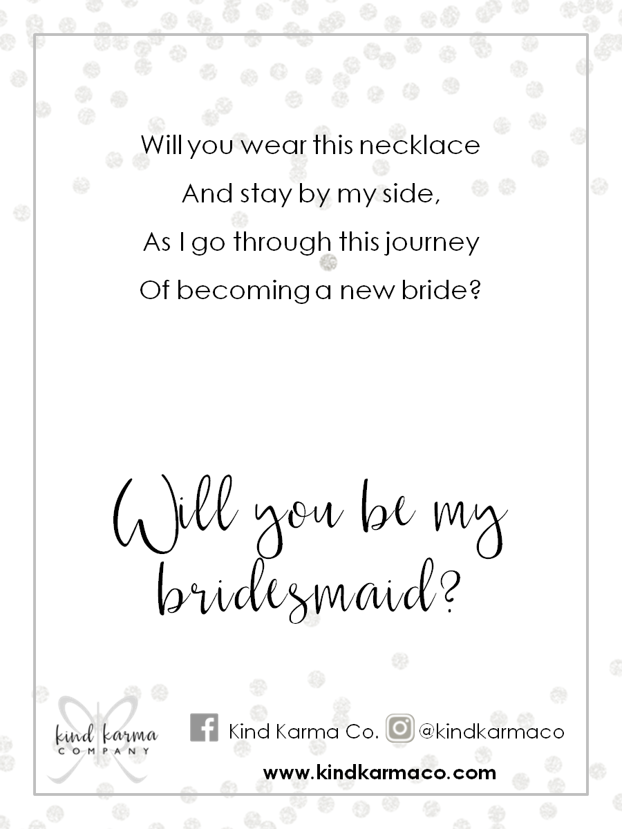 necklace journey card