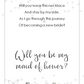 Maid of Honor Jewelry Cards