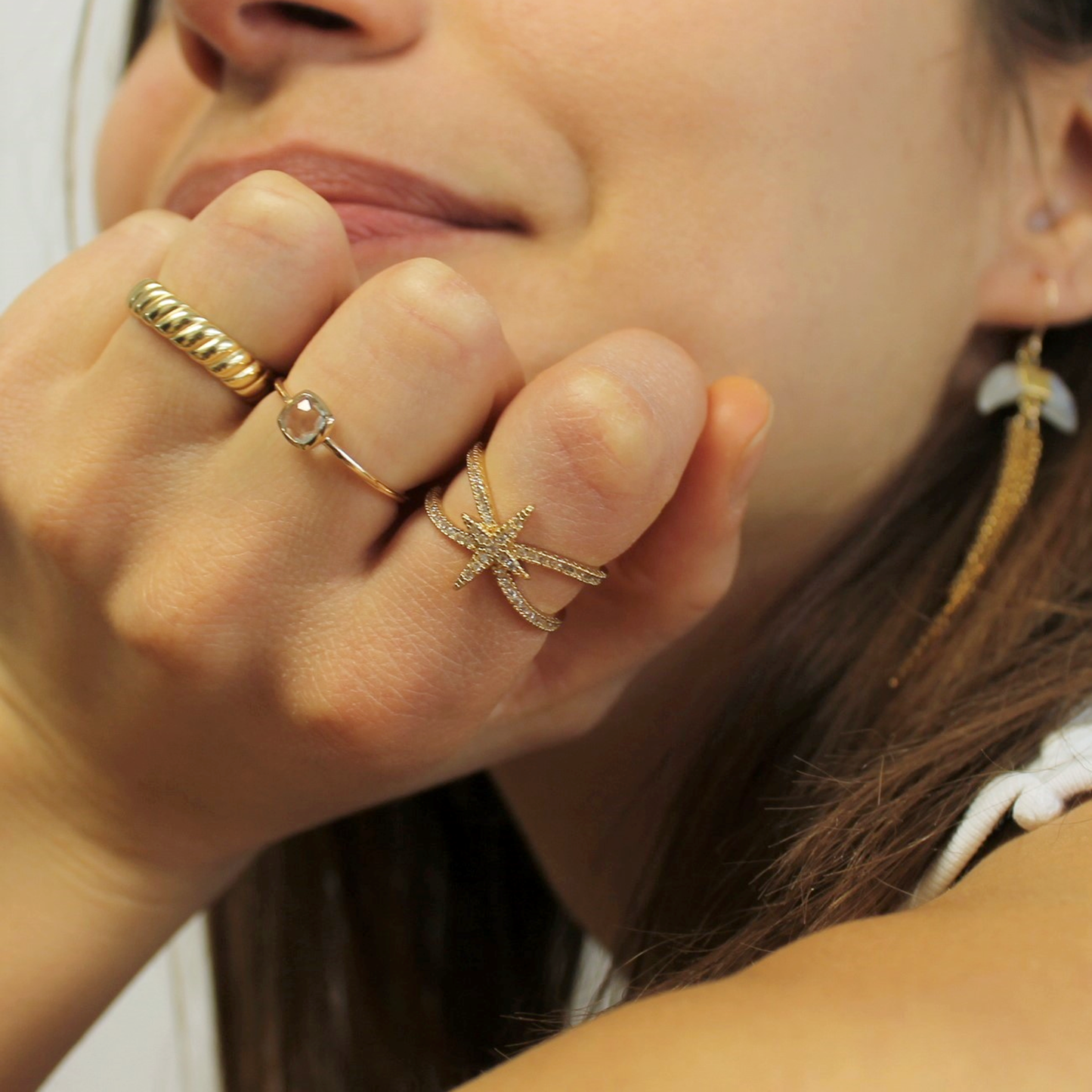 Bold Twisted Rope Ring