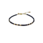 sapphire morse code beaded bracelet