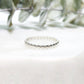 sterling silver beaded stacking ring 